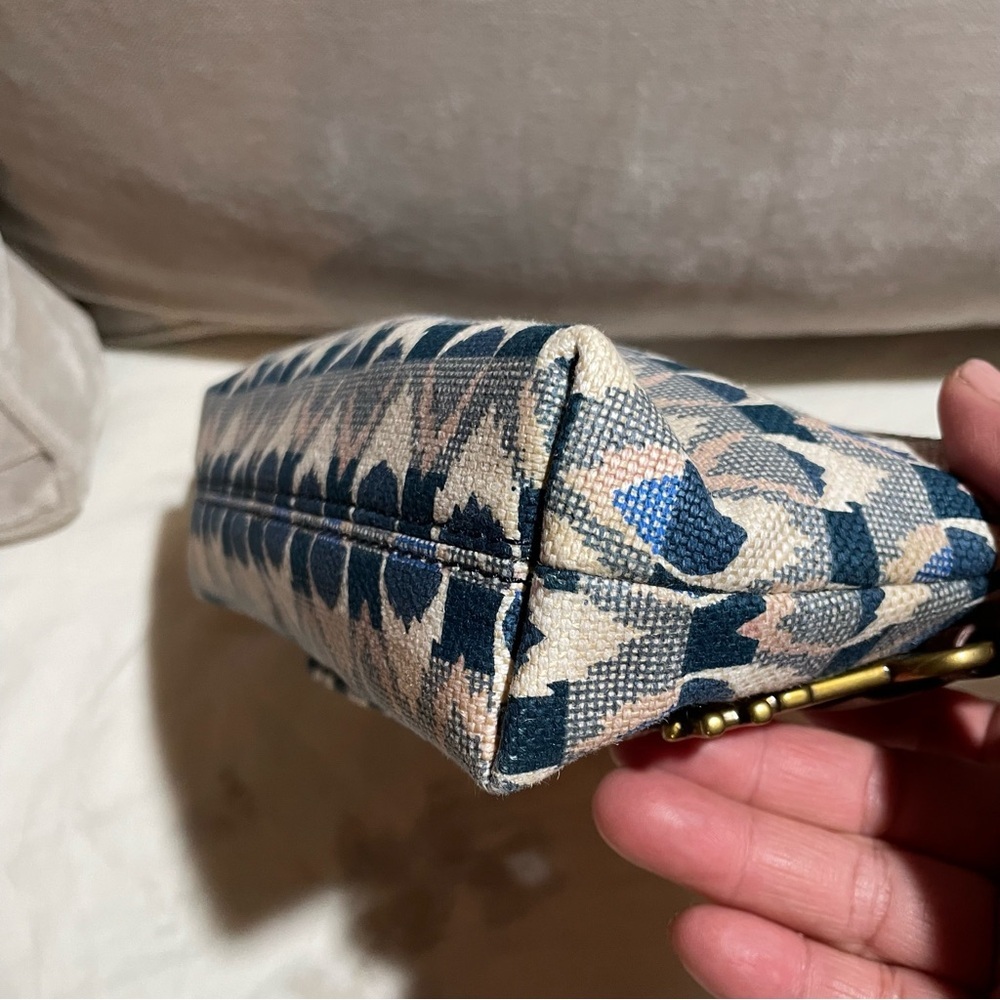 FOSSIL Kinley Ikat Small Crossbody Bag Blue Print - Picture 10 of 16